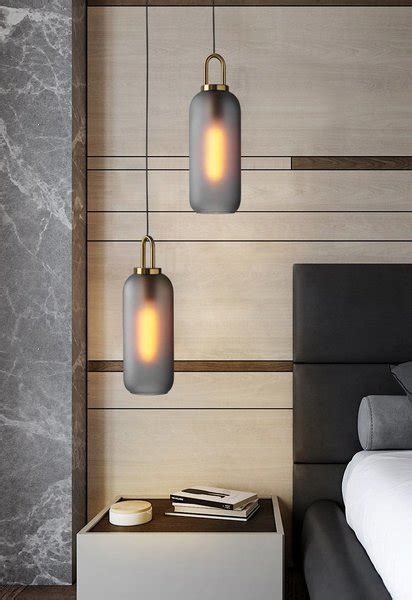 glass and metal box pendant light|glass pendant light in bedroom.